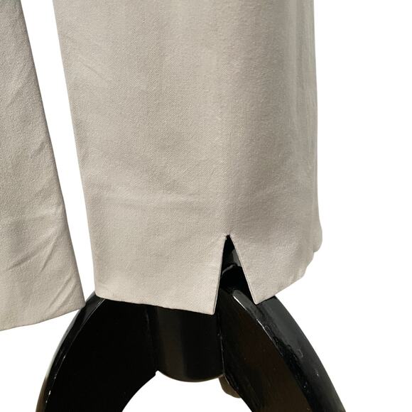 Piazza Sempione Honia High Rise Trousers Stone Gray Dress Pant Womens 12 - Picture 4 of 12